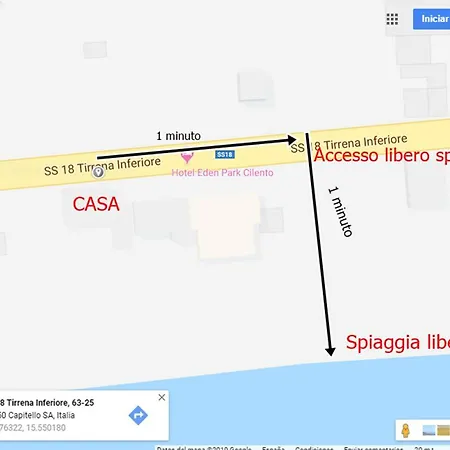 Hébergement de vacances Casa In Riva Al Mare Nel Cilento Capitello